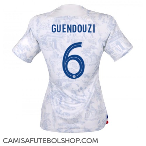 Camisa de time de futebol França Matteo Guendouzi #6 Replicas 2º Equipamento Feminina Mundo 2022 Manga Curta
